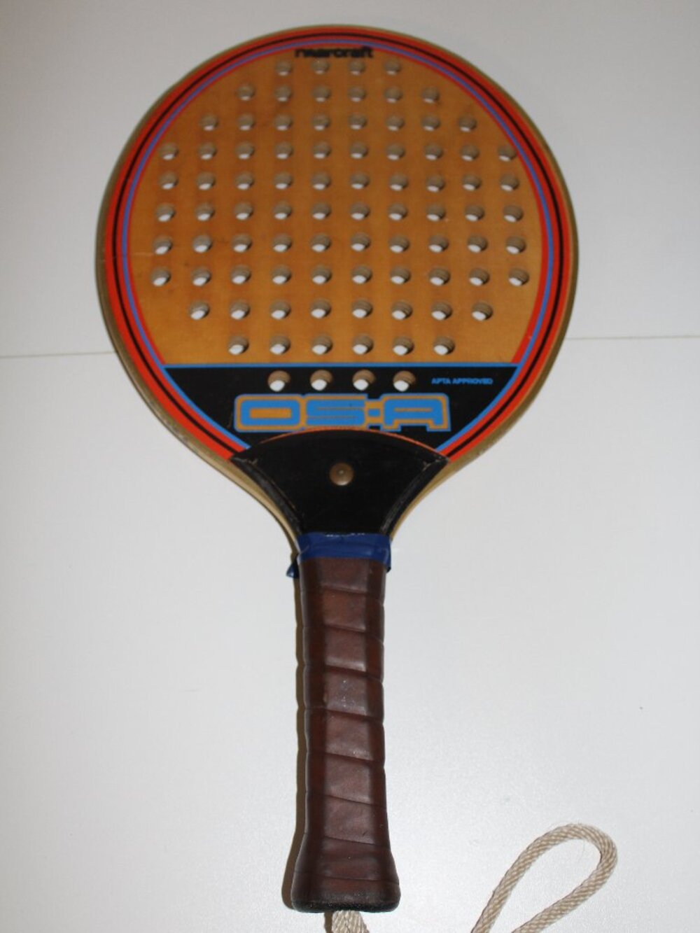 Marcraft OS-A Paddleball Paddle Ball Platform Racquet Vintage Great Shape